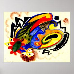 Poster Abstrato Patterno I de August Macke