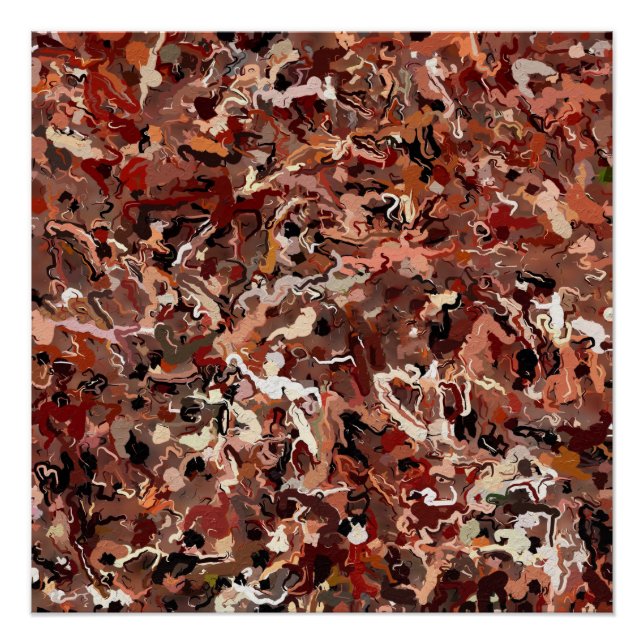 Pôster Abstrato Pine Agulha (Frente)