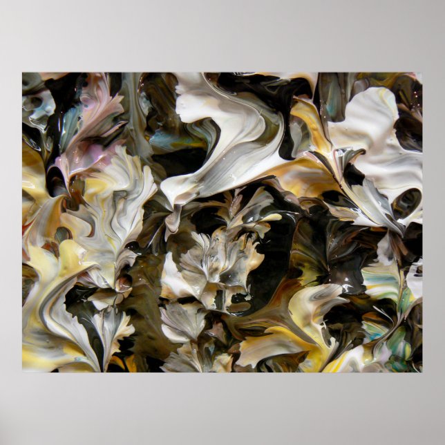 Pôster Abstrato Pintura (Detalhe) #832_B (Frente)