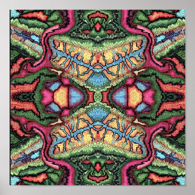 Poster Abstrato pontos (Frente)