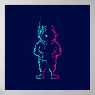 Poster Abstrato pop art