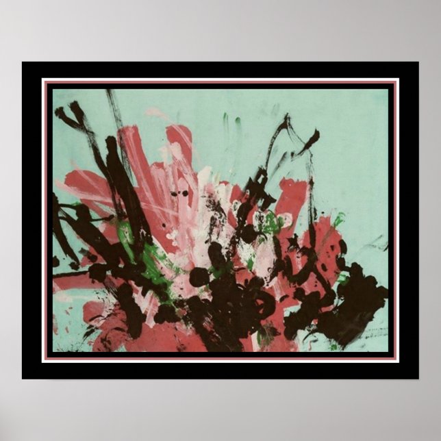 Poster Abstrato por Chimpanzé "Congo" cerca de 1950 (Frente)