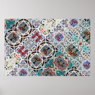 Poster abstrato Português