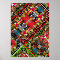 Poster abstrato Português