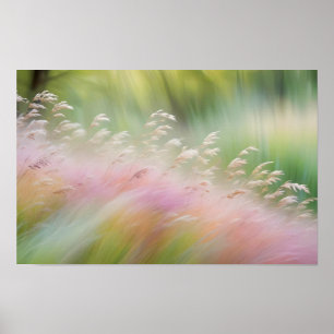 Poster Abstrato Prairie Flowers Field Tranquil Nature Art