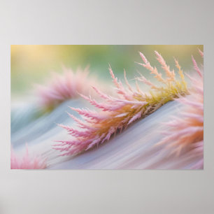 Poster Abstrato Prairie Flowers Field Tranquil Nature Art