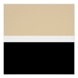 Pôster Abstrato preto bege