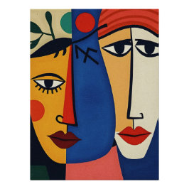 Pôster Abstrato Retrait Art