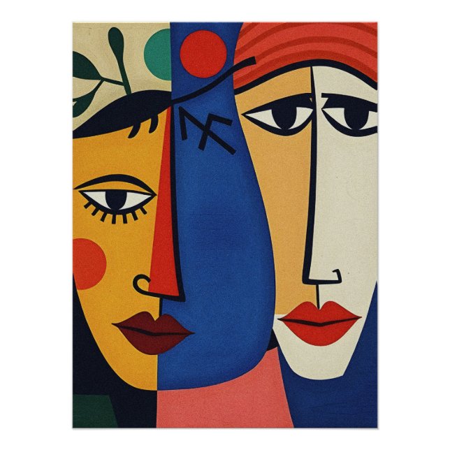 Pôster Abstrato Retrait Art (Frente)