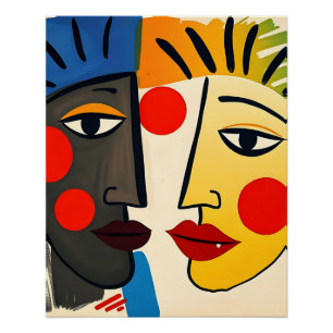 Pôster Abstrato Retrait Art