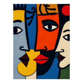 Pôster Abstrato Retrait Art