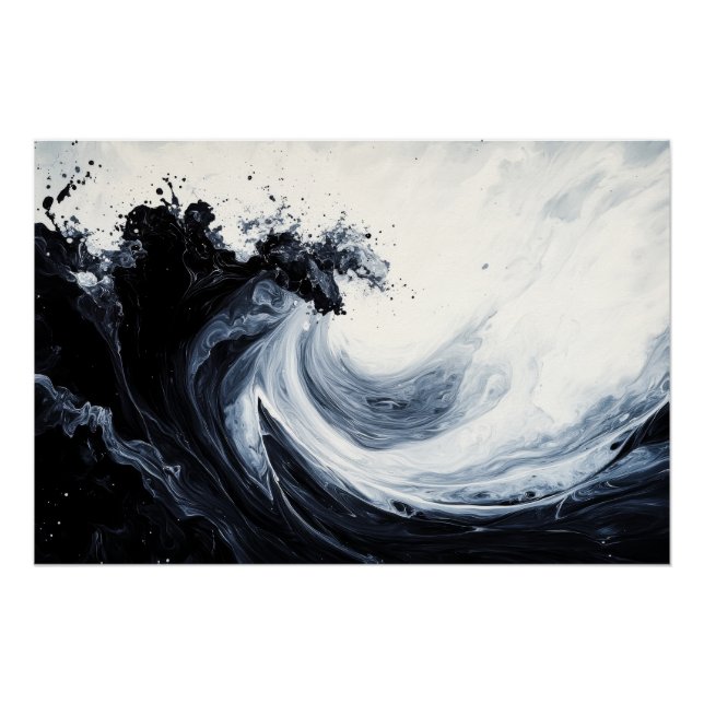 Pôster Abstrato Ripples (Frente)