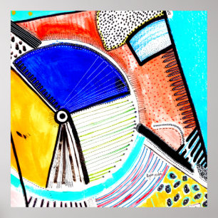 Poster Abstrato roda