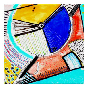 Pôster Abstrato roda