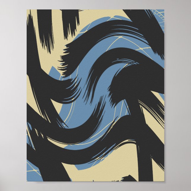 Poster Abstrato, rodando o Design de bruxos (Frente)