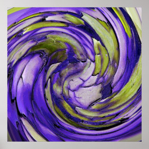 Poster Abstrato Roxo N