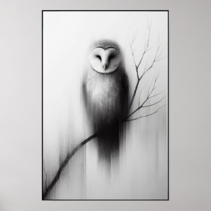 Poster Abstrato Silent Watcher