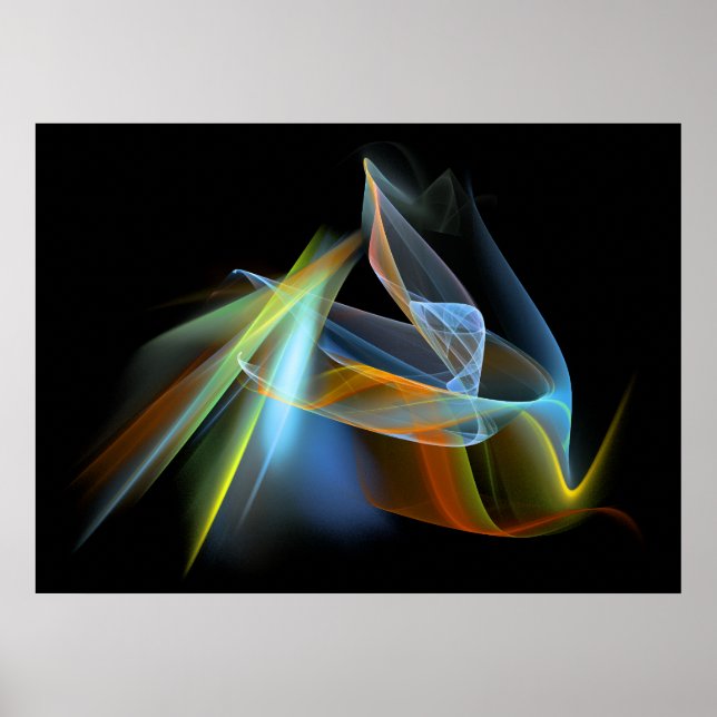 Pôster 'Abstrato simples' (Frente)