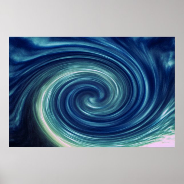 Poster Abstrato Sky Twirl (Frente)