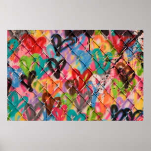 Poster Abstrato Spray Paint Texture Background art, rua,