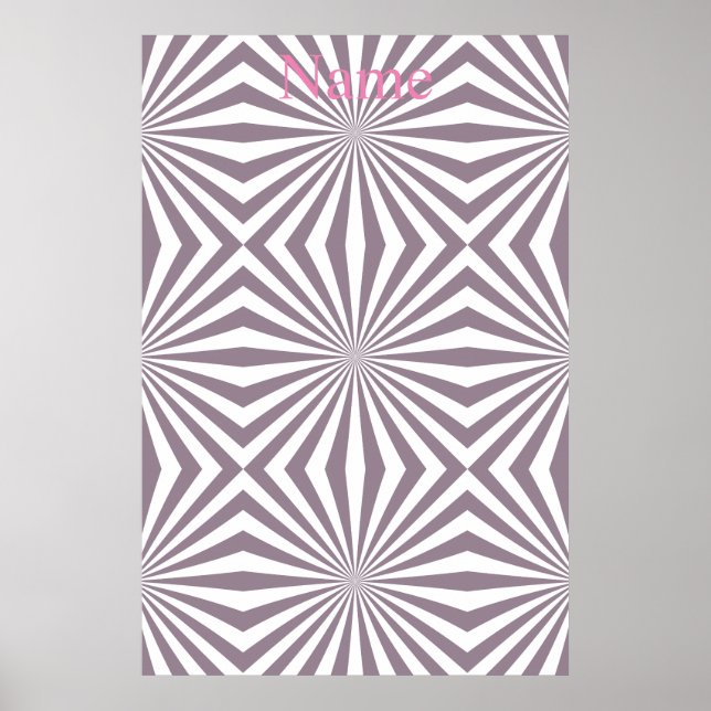 Poster Abstrato Starburst Thunder_Cove (Frente)
