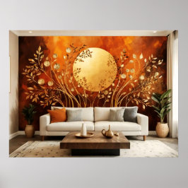 Poster Abstrato Sun nº 2 Wall Art