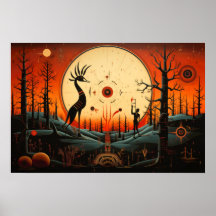 Abstrato único Kokopelli