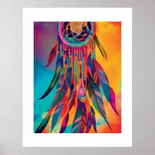 Poster Abstrato Vibrant Dreamcatcher Wart