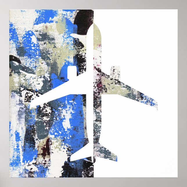 Poster Abstrato voador por Michael Moffa (Frente)