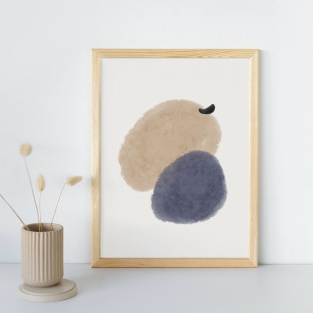 Poster Abstrato Watercolor Geométrica, Abstrato, Mínima (Criador carregado)