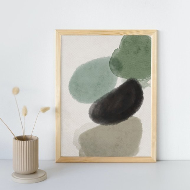 Poster Abstrato Watercolor Geométrica, Abstrato, Mínima (Criador carregado)