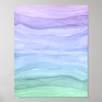 Abstrato Watercolor Layers Blue