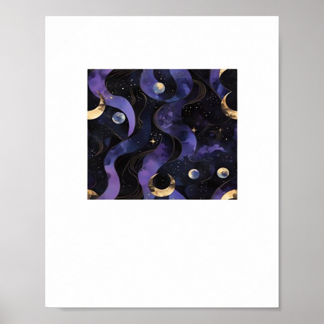 Poster Abstrato Whimsigoth Pattern Classic (Frente)