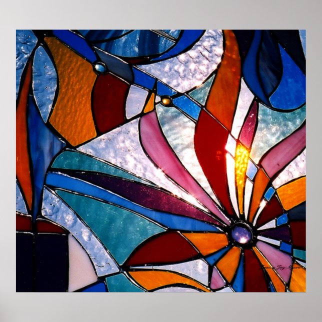 Pôster Abstrato Wildflower (Frente)