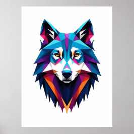 Poster Abstrato Wolf