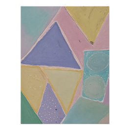 Pôster Abstratos Serenos: Um Sonho Pastel