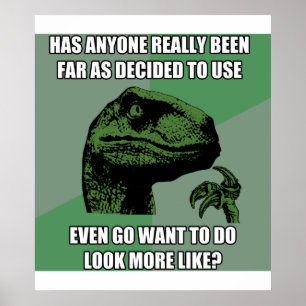 Pôster Absurdo de Philosoraptor