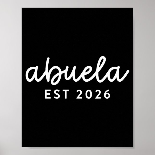 Poster Abuela Est 2026 Mom Promoted To Grandma Mothers Da (Frente)