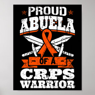 Poster Abuela Orgulhosa De Um Guerreiro De CRPS RSD Awarn