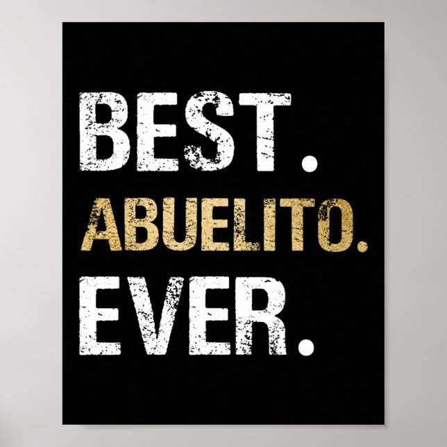 Poster Abuelito Sempre Presente Gráfico Da Gran Da Avô (Frente)