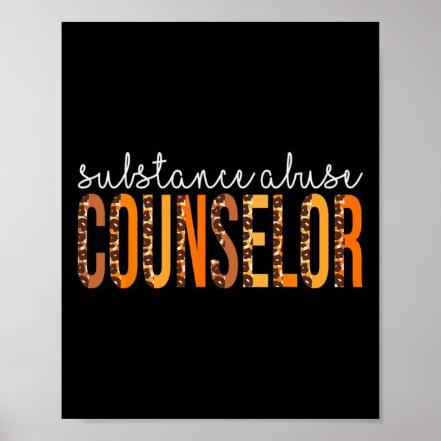 Poster Abuso de Substâncias Conselheiro do Leopardo Cai n (Frente)