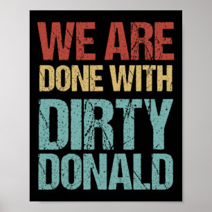 Poster Acabamos com o Nojento Donald Protesto Anti-Trump