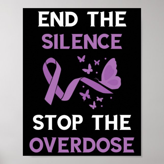 Poster Acabar com o Silêncio Laço Roxo Conscientização so (Frente)