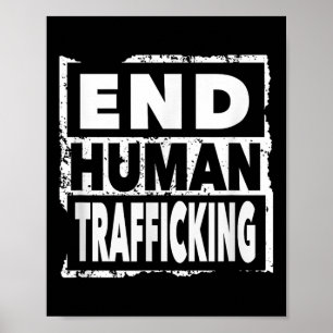 Poster Acabar com o tráfico de seres humanos, salvar cria