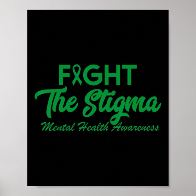 Poster Acabe Com Os Problemas De Saúde Mental Do Estigma (Frente)