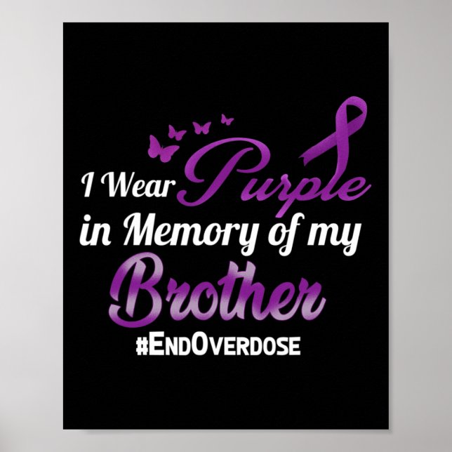 Poster Acabo Com A Sobredosagem Eu Visto Roxo Para O Meu  (Frente)