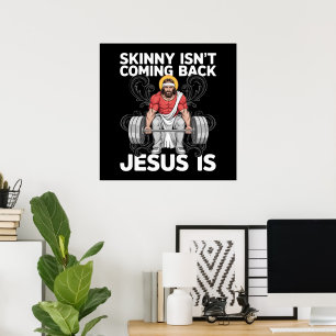 Poster Academia de Treino de Jesus Skinny Não Está Voltan