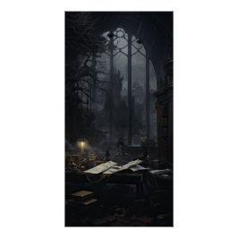 Pôster Academia Estética Gótica Dark