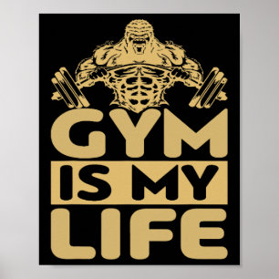 Poster Academia Me Alimenta Motivação Para Musculação Imp