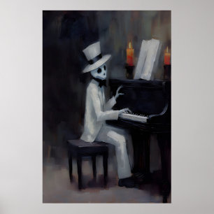 Poster Acaimônia Fantasma Piano Academia Sombria, Impress